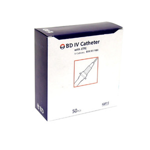 백톤디킨스BD IV 카테타 24G(50pcs) 혈관내튜브카테타 정맥카테타 특수바늘 젤코니들 선택-24G, 22G, 20G, 18G